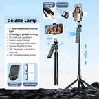 Tripod for Mobile Phone 360°Auto-Rotation Shooting Tripod Selfie Stick Phone Stand AI Face Following, with Remote Control