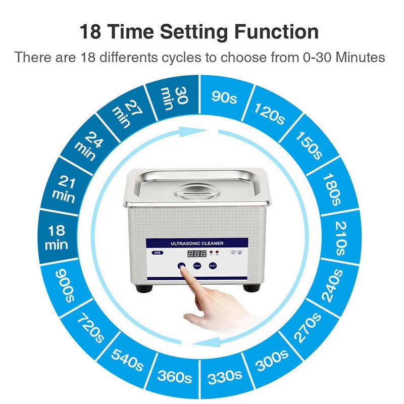 0.8L Optical Ultrasonic Cleaner 40kHz Ultra Sonic Cleaner with Timer Ultrasonic Jewelry Cleaner Ultrasonic Cleaning Machine