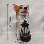 1 pc Patio decoration, outdoor, entrance decoration. Garden, villa solar simulation puppy decoration