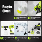 Electric Handheld Paint Sprayers with 1000ML Container, Compatible for Ryobi 18v Battery (NO Battery),for House Furniture, Fence