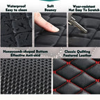 Car Floor Mats For VW VW Tiguan L PHEV 2019 2020 2021 2022 Custom Foot Pads Automobile Carpet Cover Interior Accessories