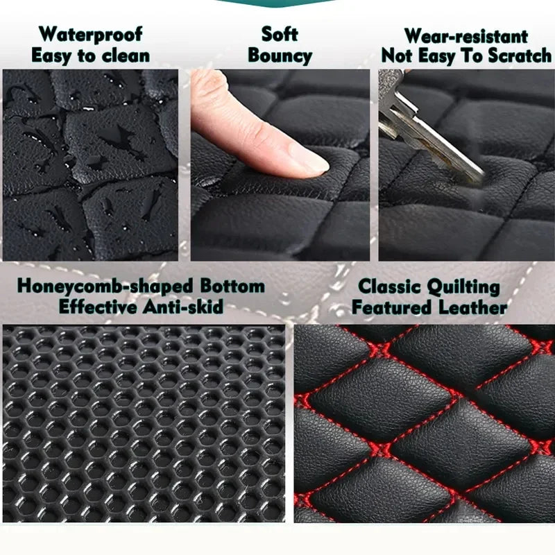 Car Floor Mats For VW VW Tiguan L PHEV 2019 2020 2021 2022 Custom Foot Pads Automobile Carpet Cover Interior Accessories