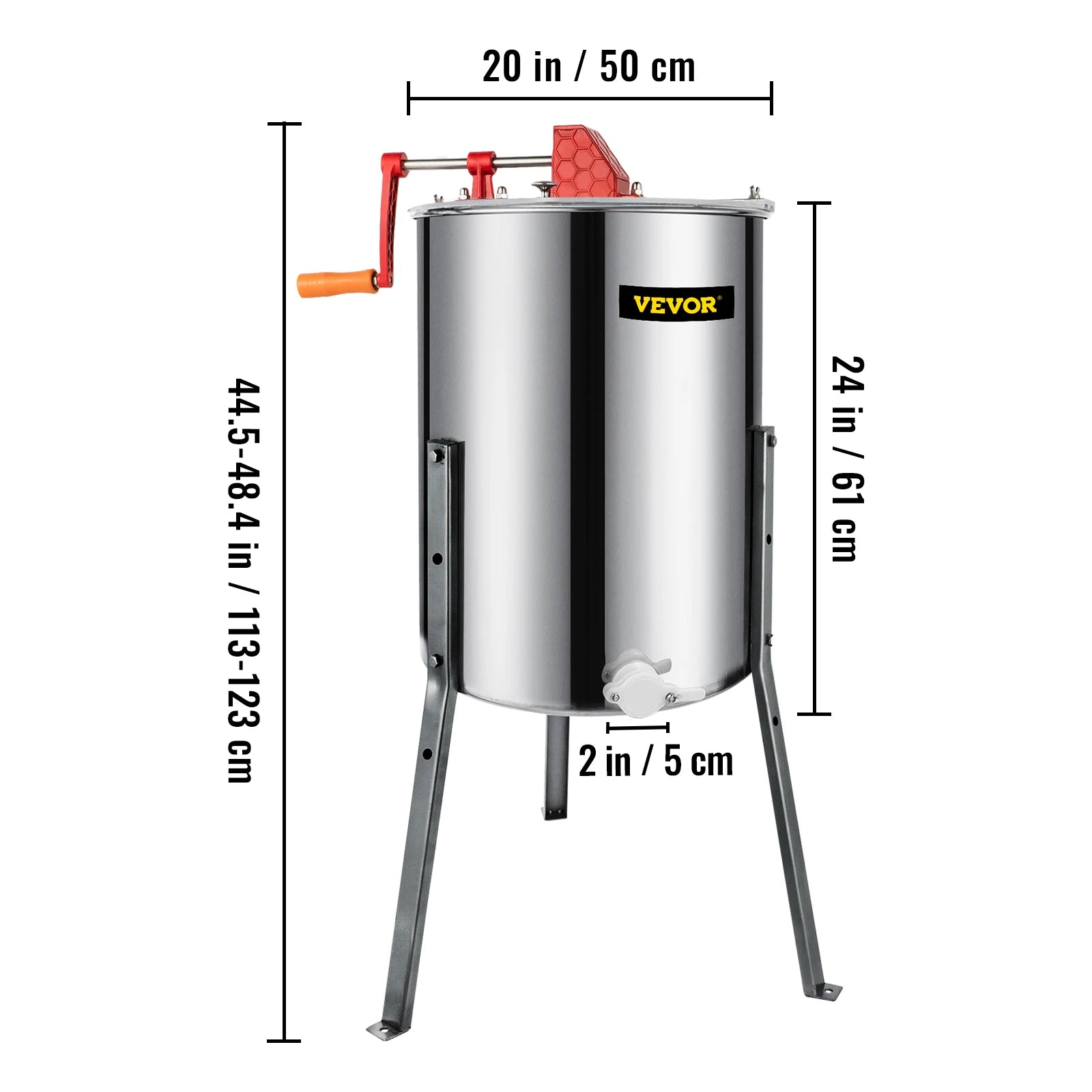 SucceBuy Honey Extractor 2 3 4 Frame Manual Electric Stainless Steel Honeycomb Spinner Crank Centrifuge Beekeeping Equipment