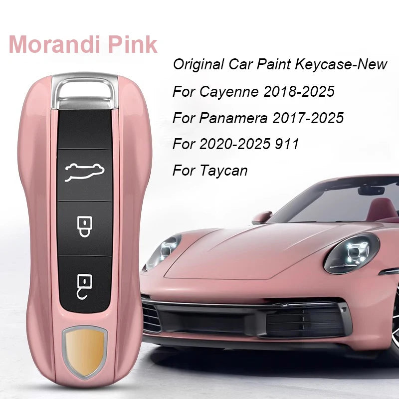 Key Case For Porsche Panamera Spyder Carrera Macan Boxster Cayman Cayenne 911 970 981 991 Smart Remote Key Case Fob Covers Bag