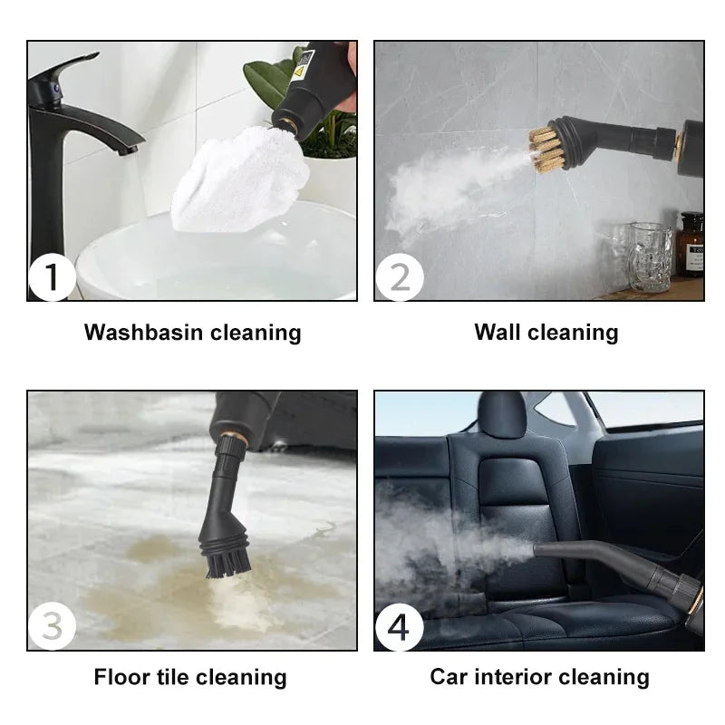 Steam Cleaner High Temperature Household Sterilization for Air Conditioner,Sofa,Kitchen Hood Car Handheld Steam Cleaner 2500W