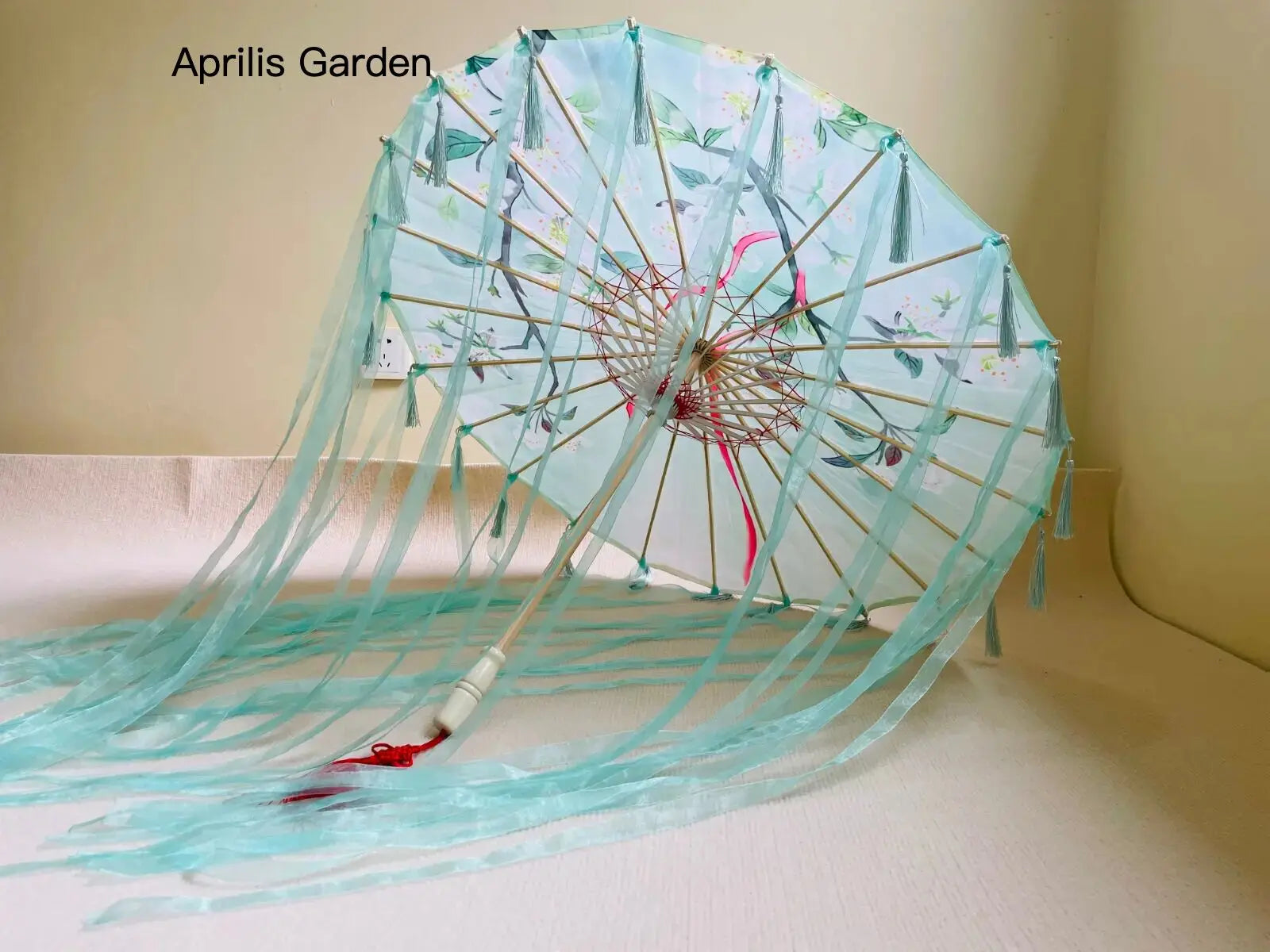 Star Oil Paper Waterproof Beach Umbrella Fan Chinese Dance Performance Lace Umbrella Classical Hanfu Fairy Parasol Paraguas