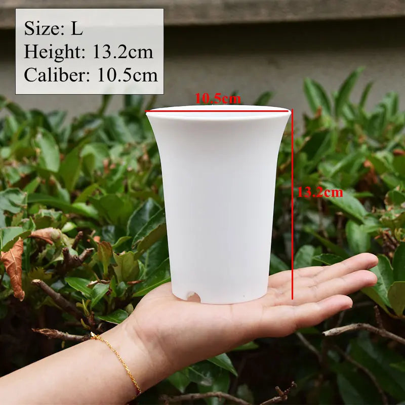 10pcs Thickened Flowerpot High-Waisted Round ，Plant Pot Reusable Succulents Plant Vientiane Basin Home Office Decor Garden Tool