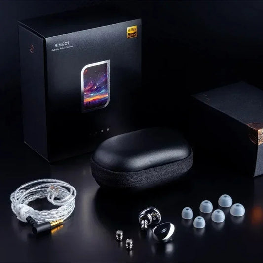 SIMGOT EA500 Dynamic Driver HIFI Earphones with Detachable Cable Audio Stereo