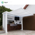 Customized Stainless Steel Modular BBQ Kitchen Cabinet Modern Style Fireproof Eco Friendly Villa Outdoor Cooking Furniture