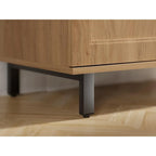 Buffet Sideboard Cabinet Farmhouse Modern 3 in1 Storage Cabinet with Adjustable Shelves for Kitchen, Coffee Bar, Living Room