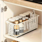 Pull Out Cabinet Organizer Slide Out Drawer Storage Shelves Cupboard Organiser Sliding Cabinet Basket for Kitchen No Drilling