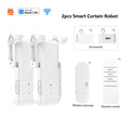 WiFi Smart curtain robot with Gateway App Control ,automatic switch ,Timer switch, 3in1 track（Equipped with remote control）