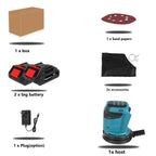3 Speed Random Orbit Electric Sander 125mm Sandpaper Wood Grinder Polishing Machine Sander Power Tools For Makita 18V Battery