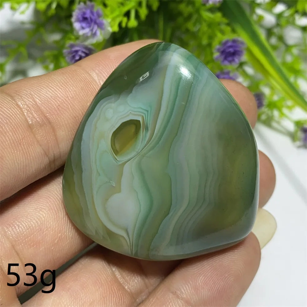 Green Agate Natural Irregular Playthings Small  Stone Healing Crystals Quartz Mineral Craft Decor Accessories Gift