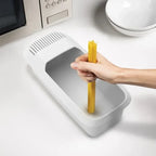 New Kitchen Storage Box, Drainage Storage Basket, Plastic Pasta Box, Washing and Cooking Dual-use Box, Microwave Heating LIJIAO