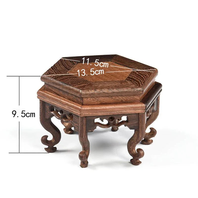 Retro Wooden Tea Tray Table Small Square Teapot Bases Bonsai Stand Bonsai Pedestal Wooden Base Vintage Furniture Home Decor
