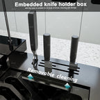 New Stainless Steel Waterfall Kitchen Sink Embossed Extra Large Single Slot Digital Display Dishwashing Sinks With Draining Rack