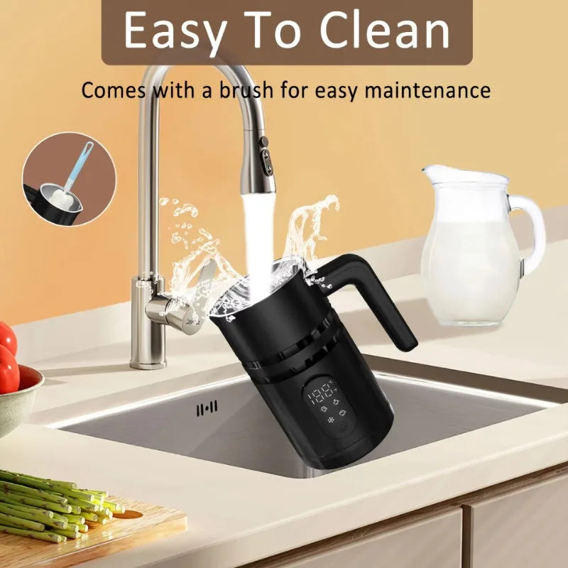 220v 400W Electric Steamer Pot Instant Milk Frother Automatic Hot Cold Foam Maker Plastic Warmer Coffee Latte Cappuccinos