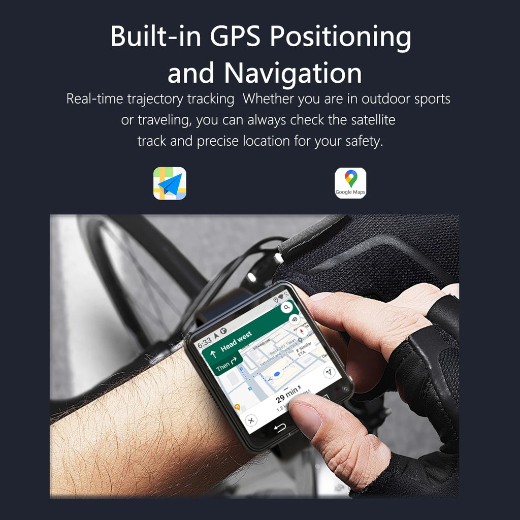 4G Android Smartwatch With 2.64 inch Large Screen Play Store 500W Dual Camera Game Watch Video 4G Calling Smart Watch Men Adult