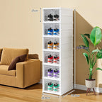 Stackable Shoes Cabinet Stackable Transparent Dustproof Shoe Cabinet Multi-functional Large Capacity Storage Organization Box