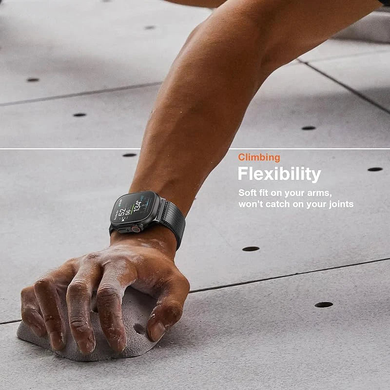 Milanese Loop Strap for Apple Watch - Stainless Steel Band for 38-49mm Series 4-Ultra 2 | AlluCanFind