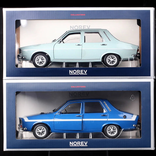 Norev 1/18 Scale Big Renault 12 TS 1974 Gordini 1971 Diecast Car Model Classic Toy Vehicles Blue Miniaturas Collectibles Gifts