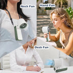 NEW Portable Handheld Turbo Fan Strong Wind 199 Gear Wind Speed LED Di