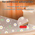 Daisy Flower Kitchen Cabinet Mat Reusable Drawer Mat Kitchen Dining Table Mat Insulation Mat Waterproof Moisture-proofDrawer Mat