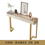 Luxury Glossy Console Table For Hallway Living Room Slate Porch Side Table High-quality Drawer Cabinet Home Furniture 80/100/120
