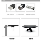 CCDD New Outdoor TV Antenna Amplified HDTV Digital Antenna 10M High Quality Coaxial Cable Ooutdoor/Indoor TV Anteena