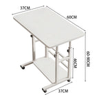 【Breeins】Height Adjustable Mobile Table Overbed Desk with Wheels