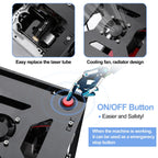 [Beginner-friendly] NEJE DK-8-KZ Mini Laser Engraving Machine 38x38mm Portable Desktop Engraving Machine for Wood/Leather/PVC