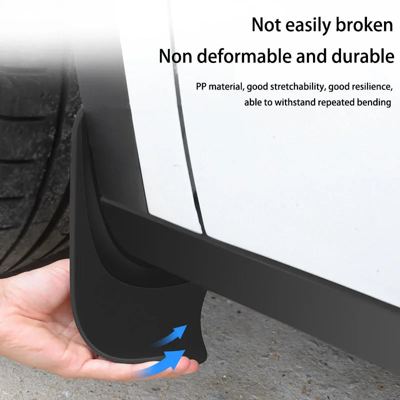 TPE Soft Mud Flaps for Tesla Model3 Highland 2024 Model Y 2024-2021 Mudflaps Splash Guards Mudguards Front Rear Fender Protector