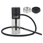 LOMINT Portable Cup Hookah Shisha Set With Glass Base Car Narguile Chicha Full Complete Gift Box Packing