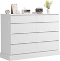 White Dresser for Bedroom,, Large Capacity Clothing Storage Cabinet, Wide Dresser for Bedroom Living Room Entryway