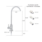 Reverse Osmosis RO Undersink Drinking Water Filter Tap Faucet 1/4" Chrome Mixer