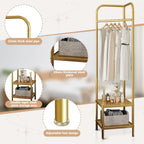 Metal Corner Coat Rack,Freestanding Coat Stand,Clothes Rack Clothes Stand,Clothing Rack Coat Hanger Stand for Entryway Hallway