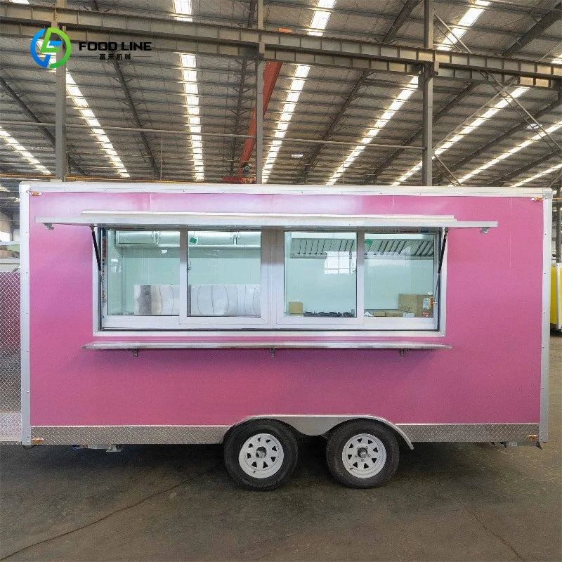 Mobile Food Truck Food Trailer Fully Equipped with Kitchen Equipments