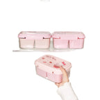 Hello Kitty Kuromi Food Storage Container—Microwave-Safe, Portable, Divided Compartments, Odor-Free, Insulated Lunch Box
