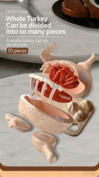 Kids Kitchen Toy Set Simulated Big Size Lobster Crab Fish Chicken Fun Cutting Food DIY Assembly Model Accessories Birthday Gifts
