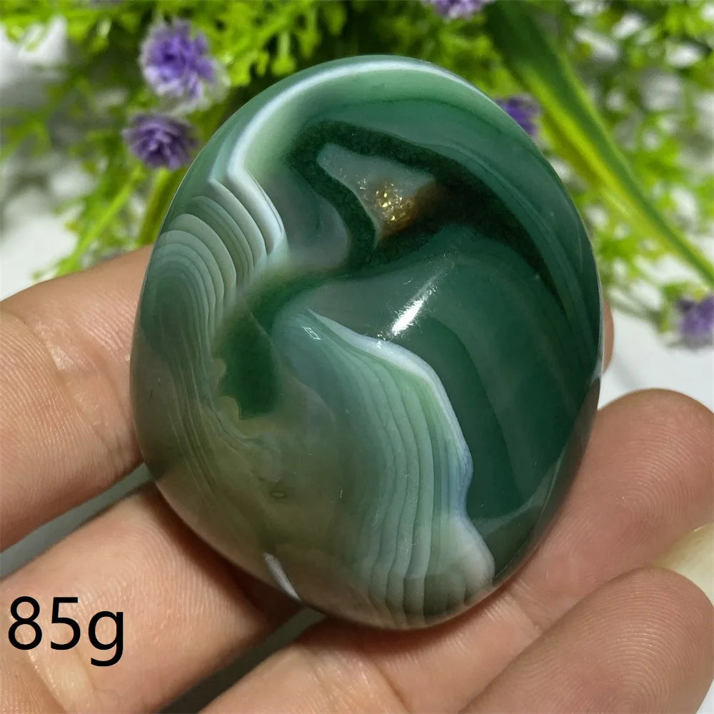 Green Agate Natural Irregular Playthings Small  Stone Healing Crystals Quartz Mineral Craft Decor Accessories Gift