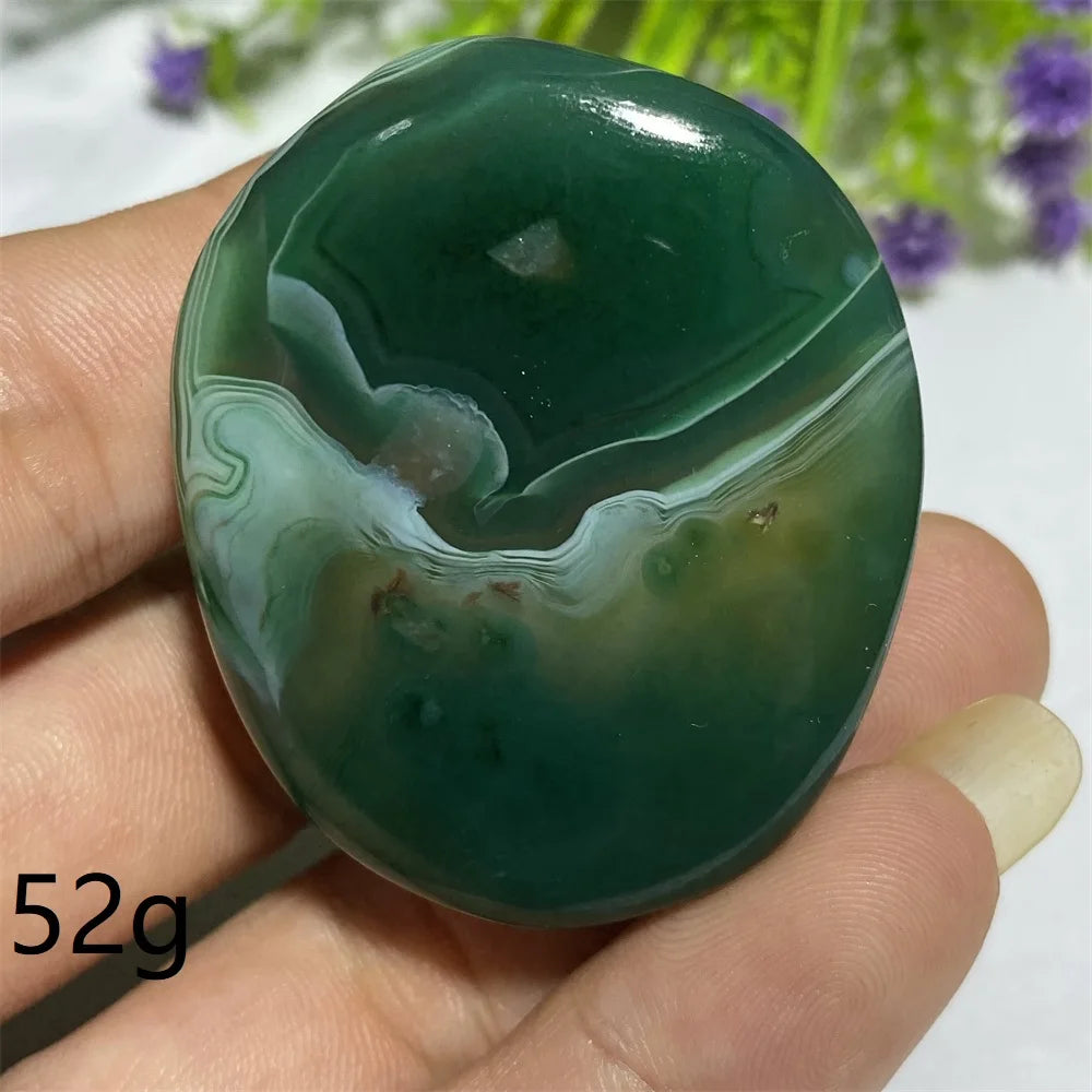 Green Agate Natural Irregular Playthings Small  Stone Healing Crystals Quartz Mineral Craft Decor Accessories Gift