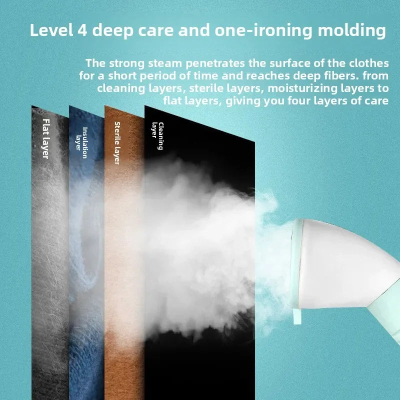 Hot selling household hanging iron with large steam, handheld double bar vertical ironing machine, high-power boosting flat iron