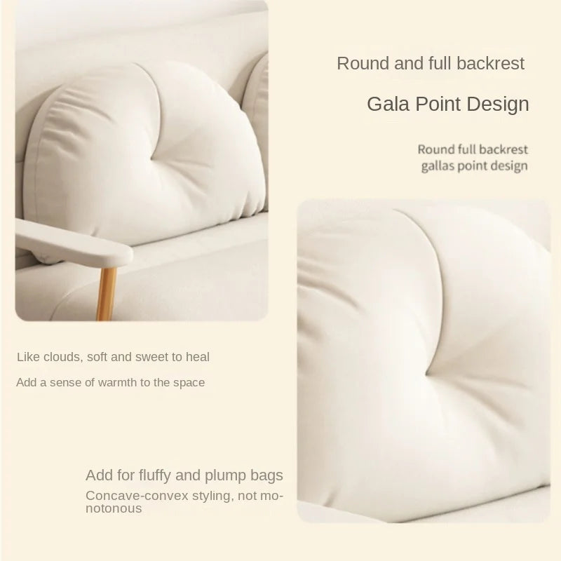 Foldable Sofa Bed Dual Use Single Small Unit Balcony Living Room Multi Functional Clouding Stretching Relaxing Sofa Two Seat