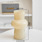 Glass Flower Vase Creative Vase Decorative Hydroponic Flower Container Nordic Style Flower Vases Desktop Flower Bottle Decor