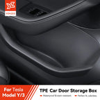 YZ For Tesla Model Y Juniper Model 3 Highland Door Side Storage Box Full-Cover Front and Rear Interior Storage Box Accessories