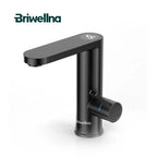 Briwellna Water Heater 220V 2 in 1 Basin Faucet Cold and Hot Water Tap Tankless Water Heater Flowing Eectric Faucet Heated Mixer