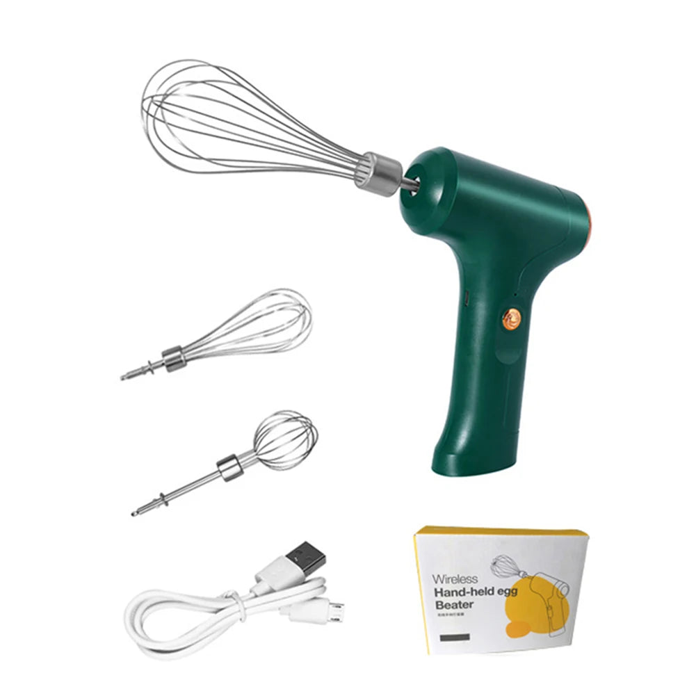 Electric Mixer Mini Electric Whisk with One-Touch Speed Control Stainless Steel Egg Whisk for Kitchen for Baking & Cooking Tools