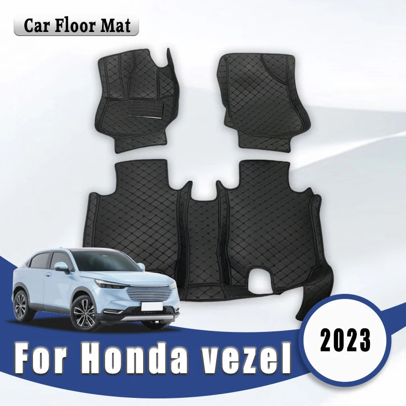 Car Floor Mats For Honda Vezel HRV HR-V 2023 Carpet Auto Interior Parts Accessories Products Vehicles Pads Decoration Foot Pad