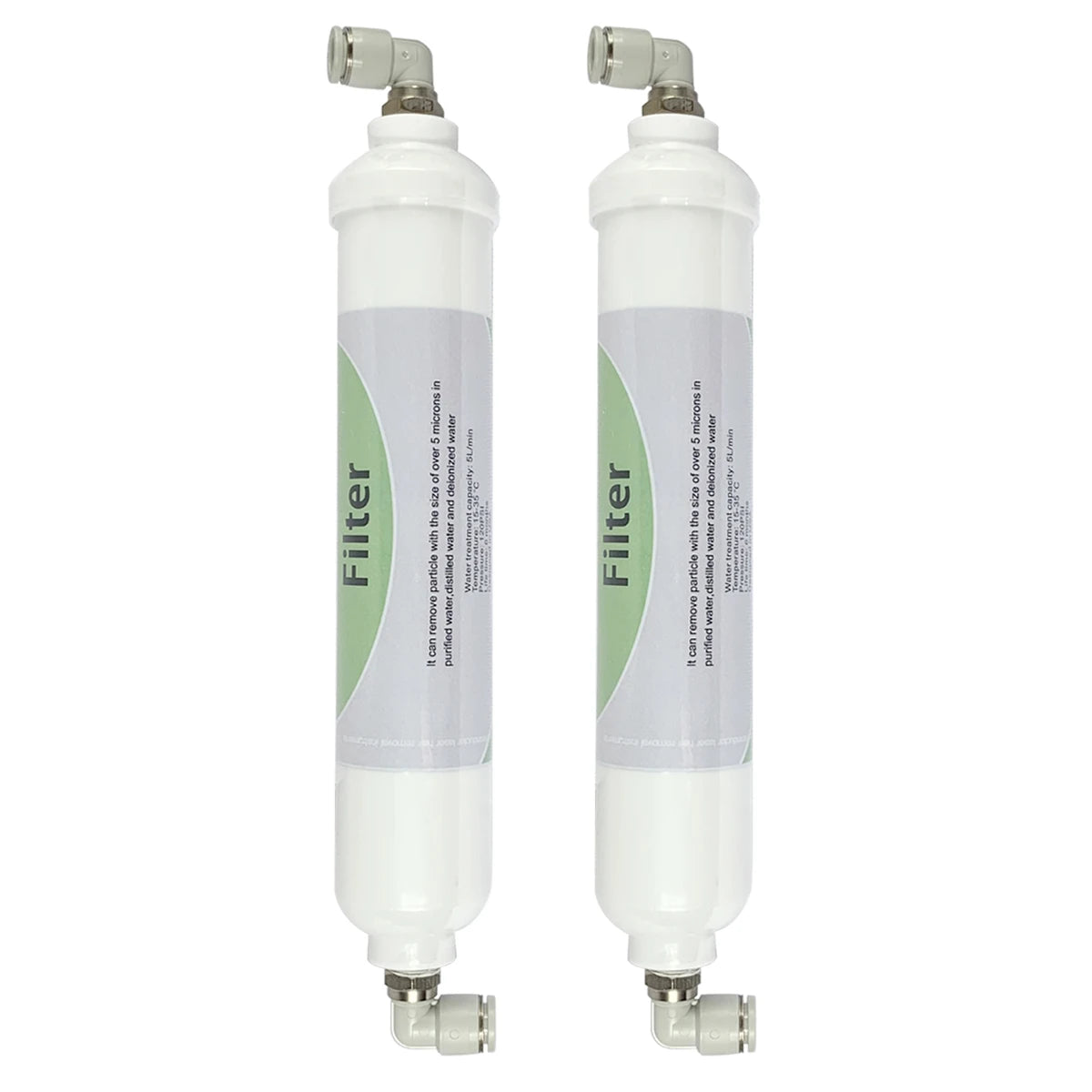 2 Pack of 10" Inline Water Filter for semiconductor Diode Laser hair removal beauty Machine Cooling, Include Connectors